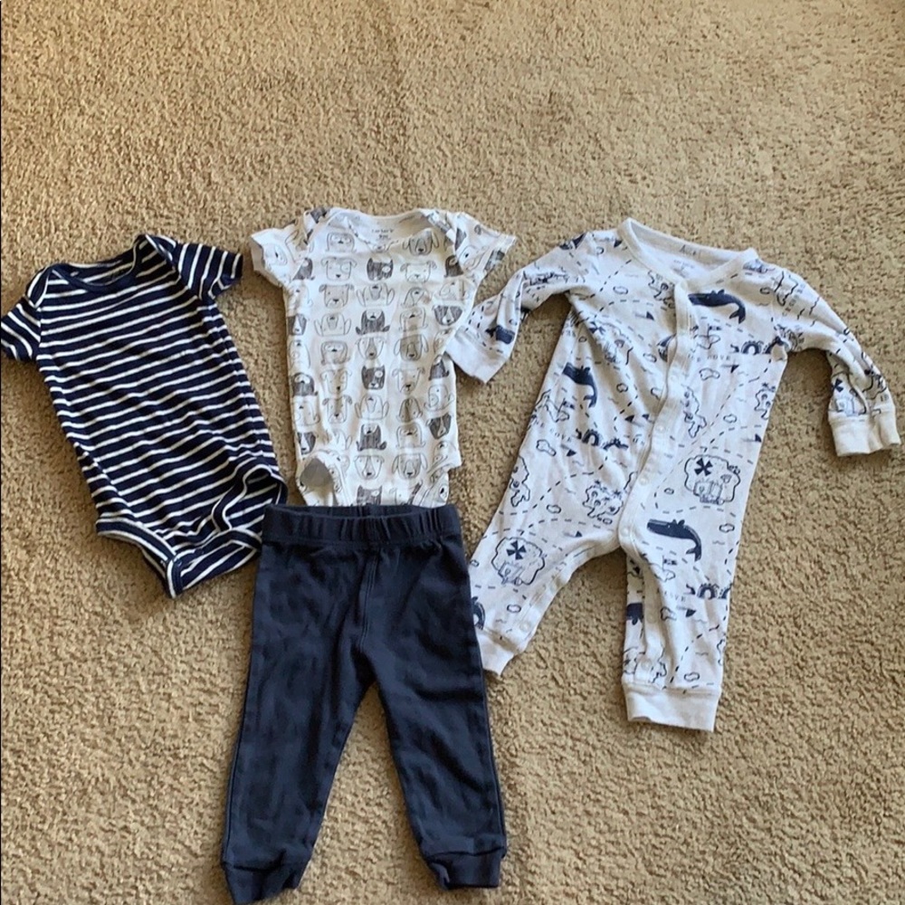 Carters 9 month baby boy clothing lot